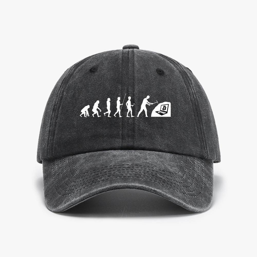 Women Fashion Evolution - Evolution Mining Crypto BTC Retro Washed