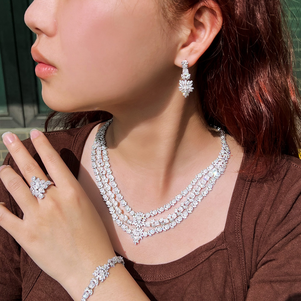 Women Fashion Uae - CWWZircons Luxury Cubic Zirconia Big Multiple