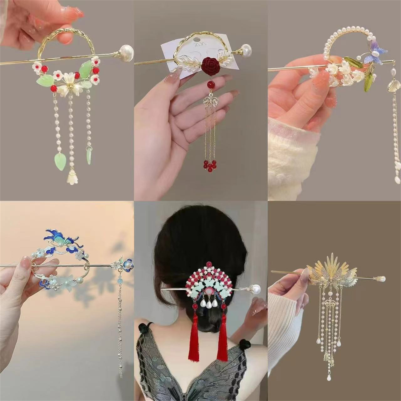 Women Fashion Hair Style - Ethnic Style Hairpin For Women Exquisite