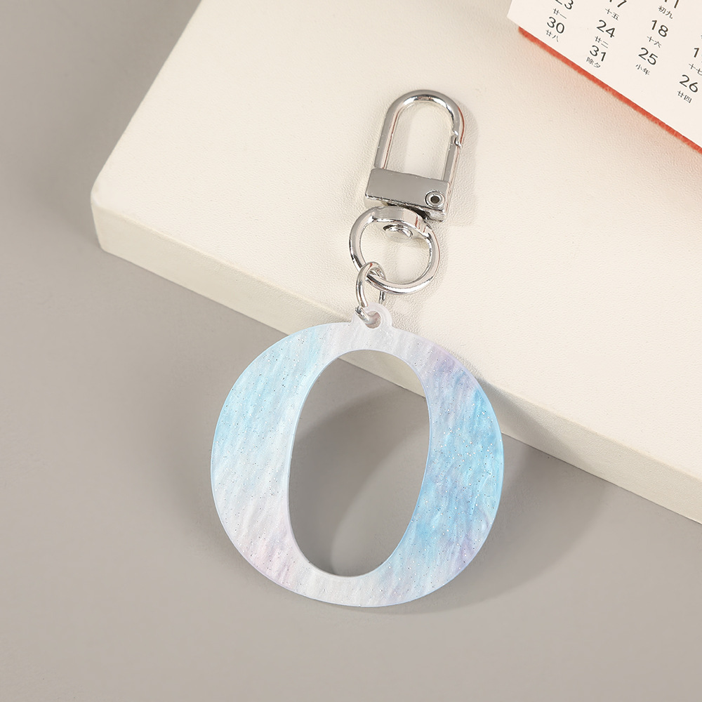 Women'S Ysl Fashion - 26-Letter Minimalist Keychain Resin English for