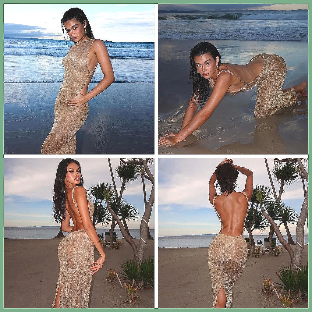 Bodycon Dress Women - Shiny Backless Long Dress for Women,