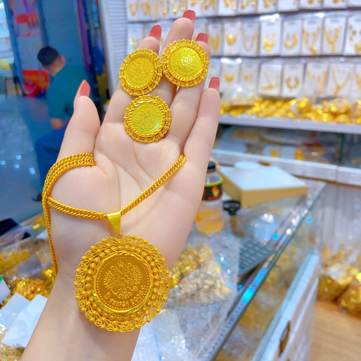 Women'S Fashion Rings Gold - New 24K Gold Plated Dubai Jewelry