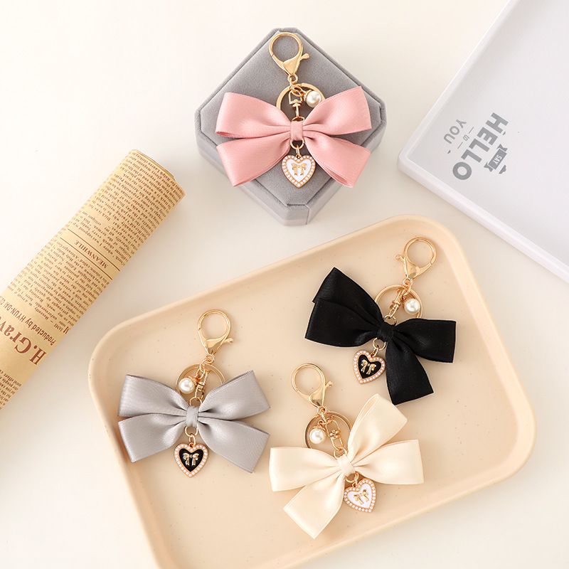 Women'S Ysl Fashion - Fabric Ribbon Bow Pendant Stylish and