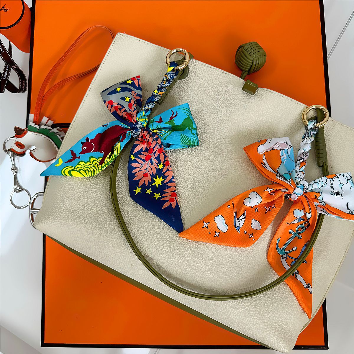 Elegant Silk Scarf Bow Bag Cha - Women'S Ysl Fashion review and price
