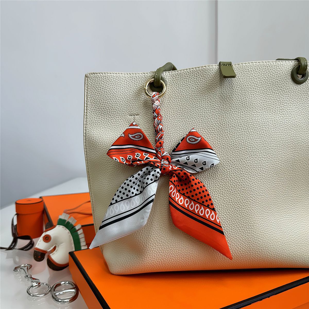 Elegant Silk Scarf Bow Bag Cha - Women'S Ysl Fashion review and price