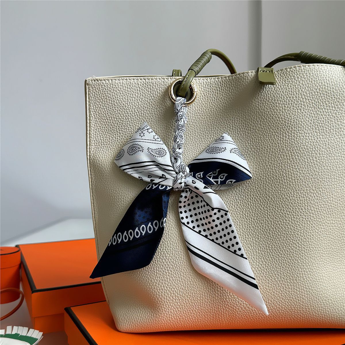 Elegant Silk Scarf Bow Bag Cha - Women'S Ysl Fashion review and price