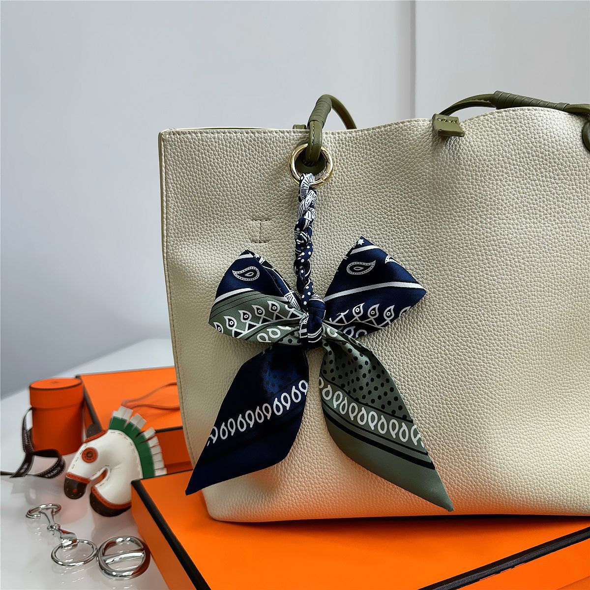 Elegant Silk Scarf Bow Bag Cha - Women'S Ysl Fashion review and price