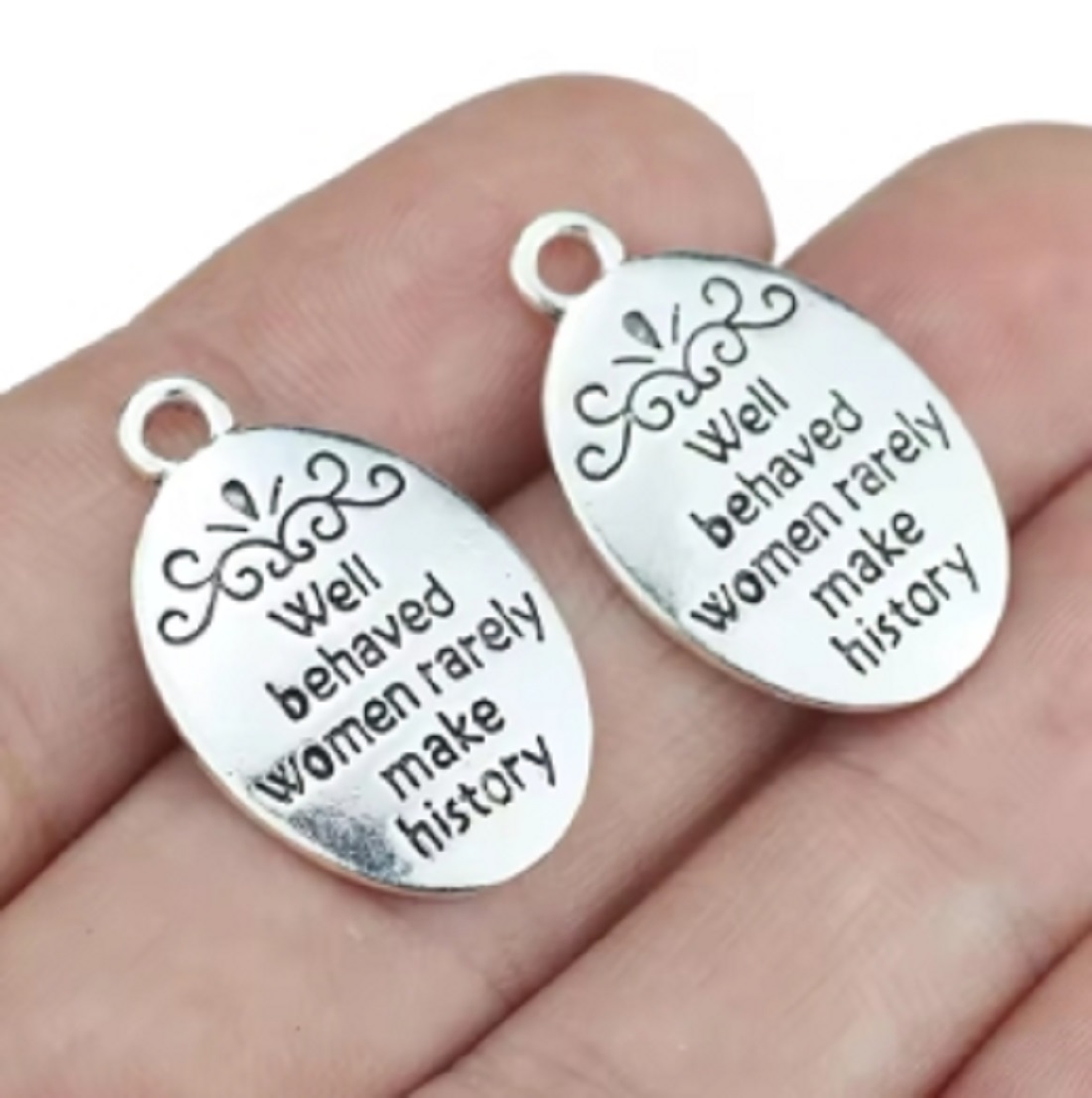 10 Pcs/Lot Oval Antique Silver - Women Fashion History review and price