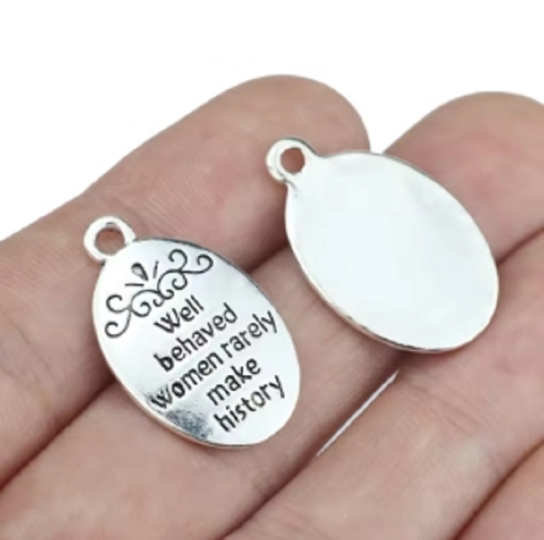 10 Pcs/Lot Oval Antique Silver - Women Fashion History review and price