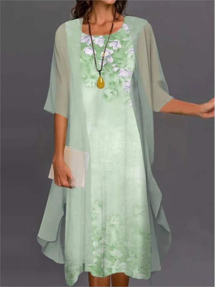 Summer Elegant Dress Two-piece - Women'S Fashion Long Coat review and price