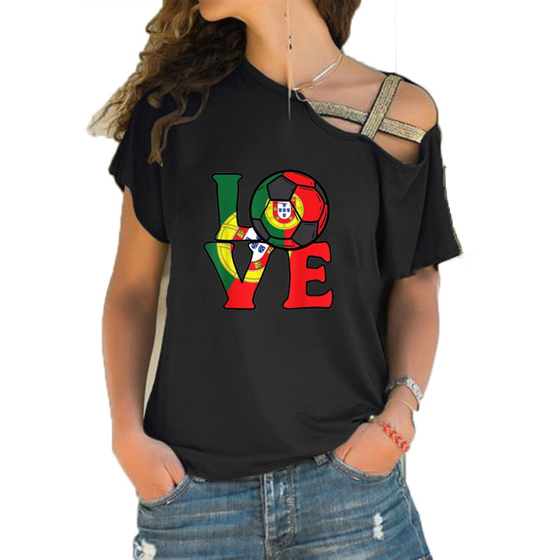 Women Loose Slash Neck T Shirt - Women'S Fashion Portugal review and price