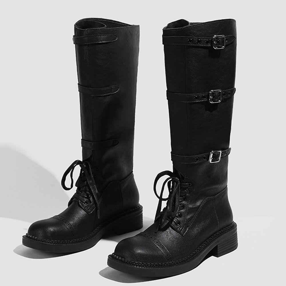 Women's Knee High Boots Vintag - Women'S Fashion Leather Boots review and price