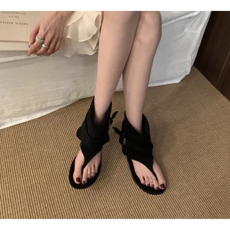 2025Spring Clip Toe Flats Sand - Women'S Fashion Trousers review and price