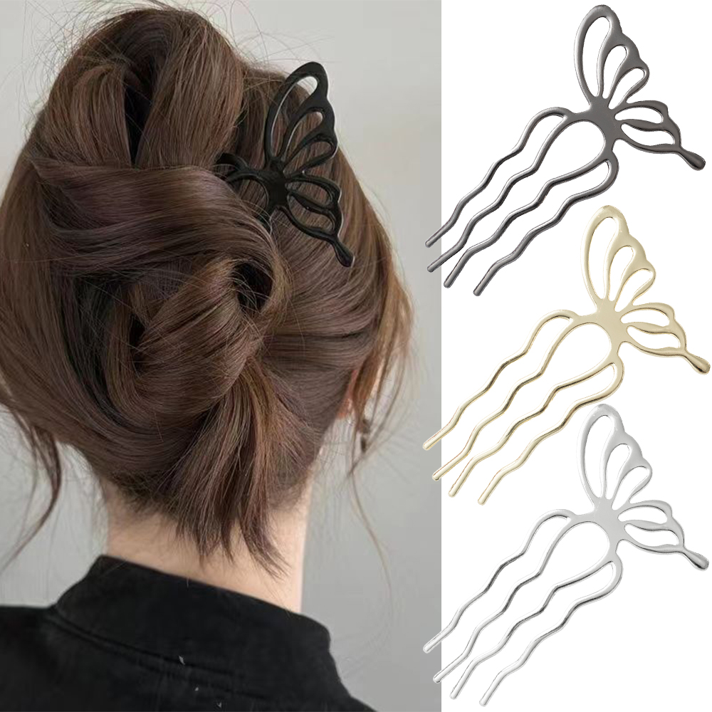 Korean Butterfly U Shape Hair  - Women Fashion Hair Style review and price