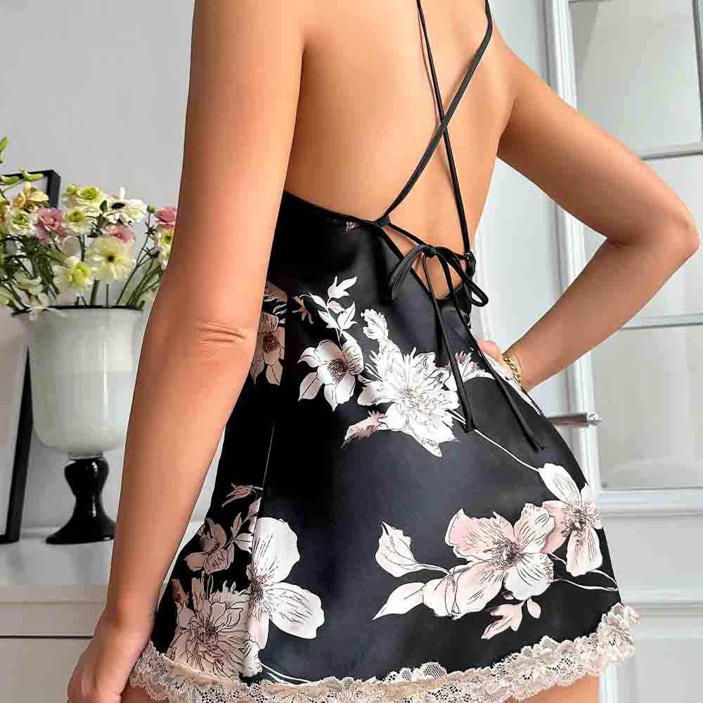 New Ice Silk Sleeping Skirt Th - Women'S Fashion Pajamas review and price