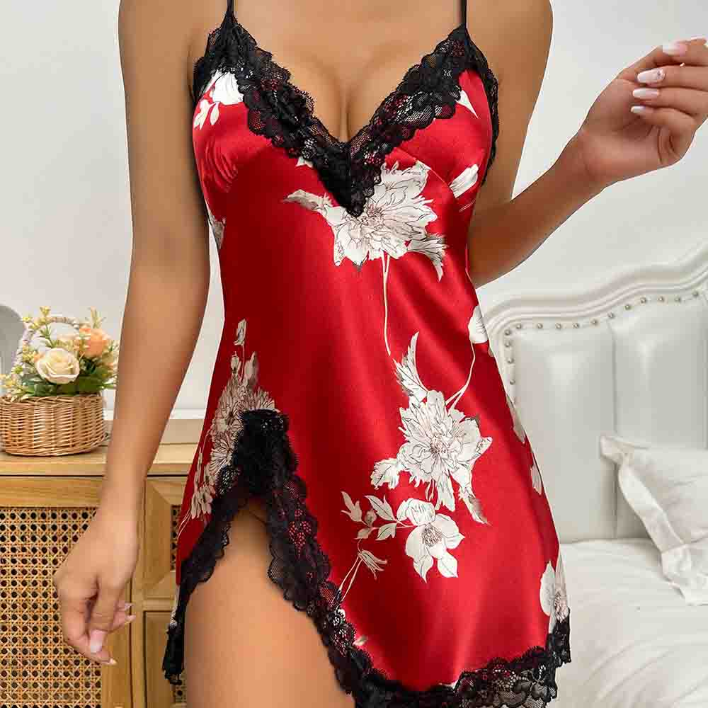 New Ice Silk Sleeping Skirt Th - Women'S Fashion Pajamas review and price
