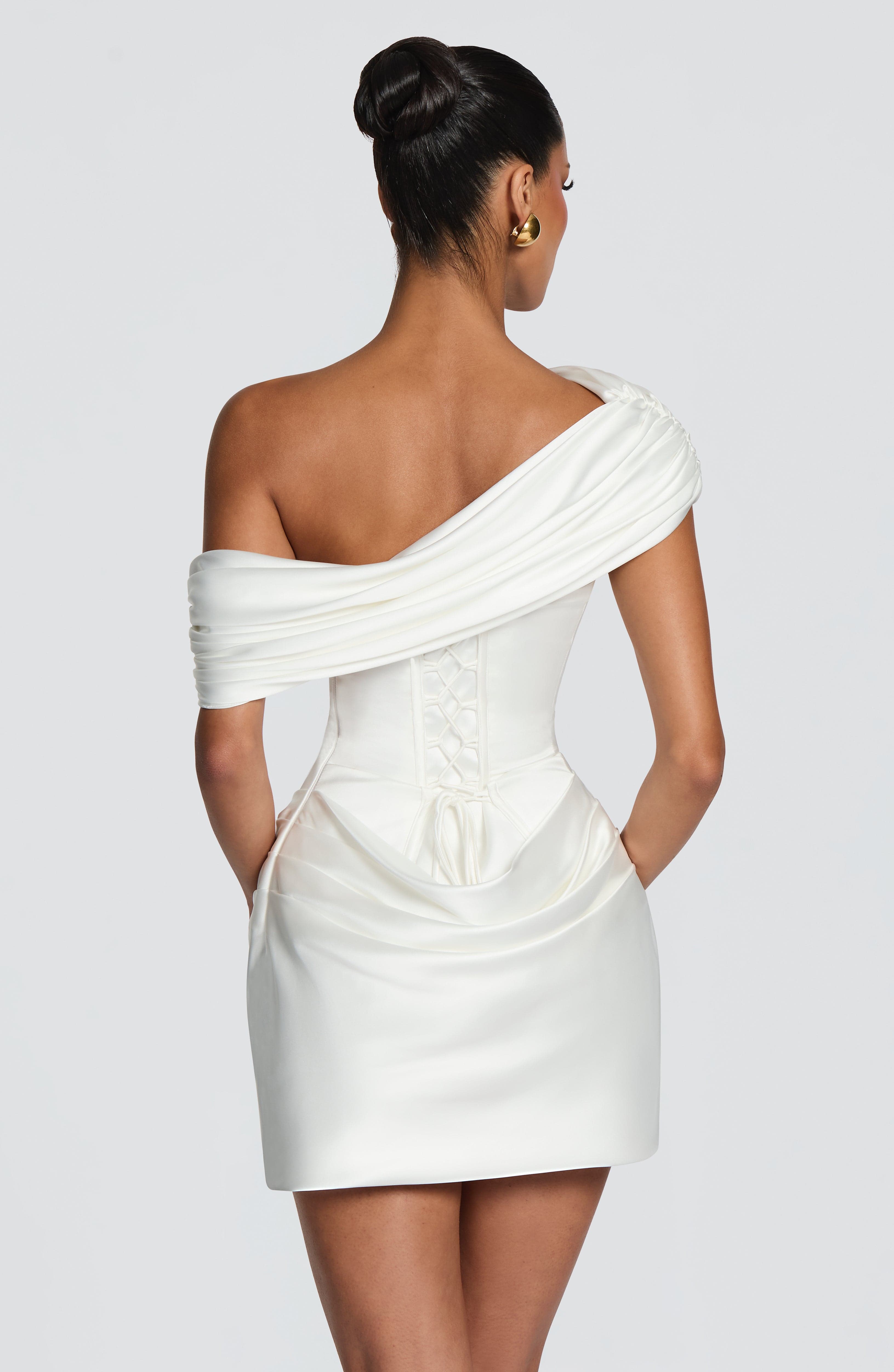 2 Styles White Satin Mini Dres - Bodycon Dress Women review and price