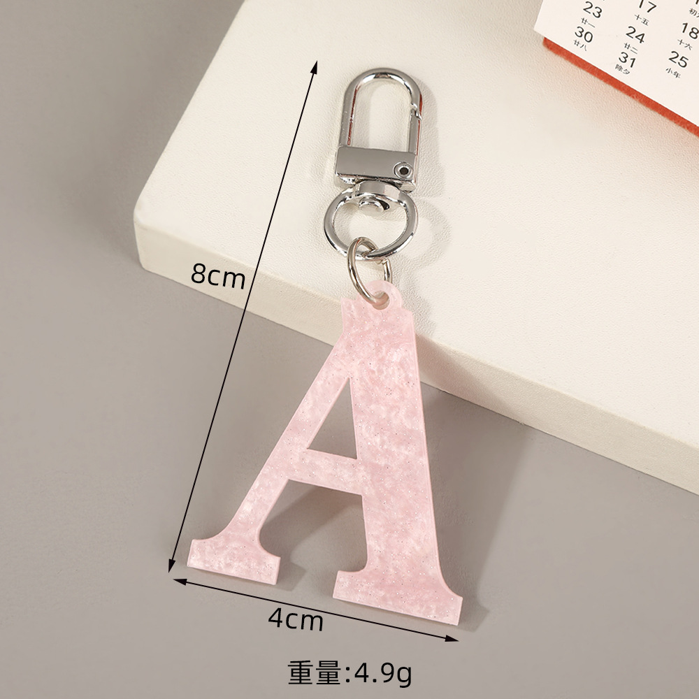 26-Letter Minimalist Keychain  - Women'S Ysl Fashion review and price