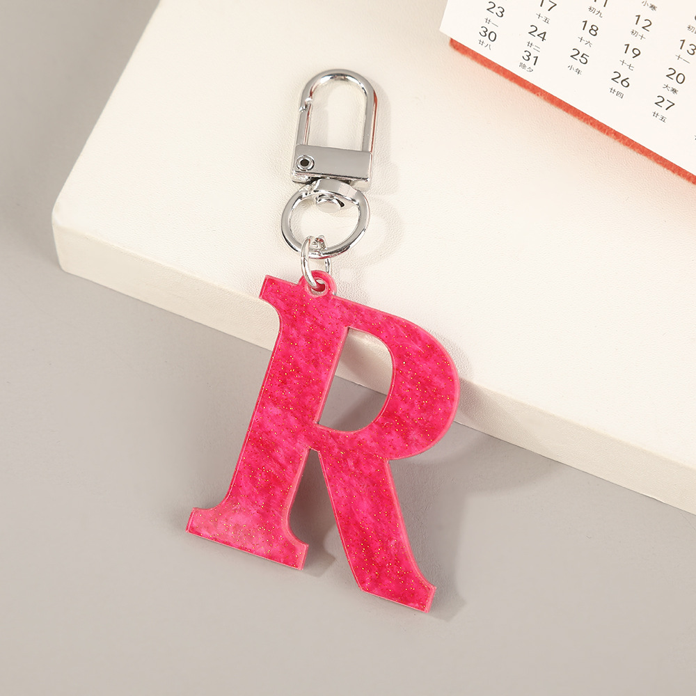 26-Letter Minimalist Keychain  - Women'S Ysl Fashion review and price