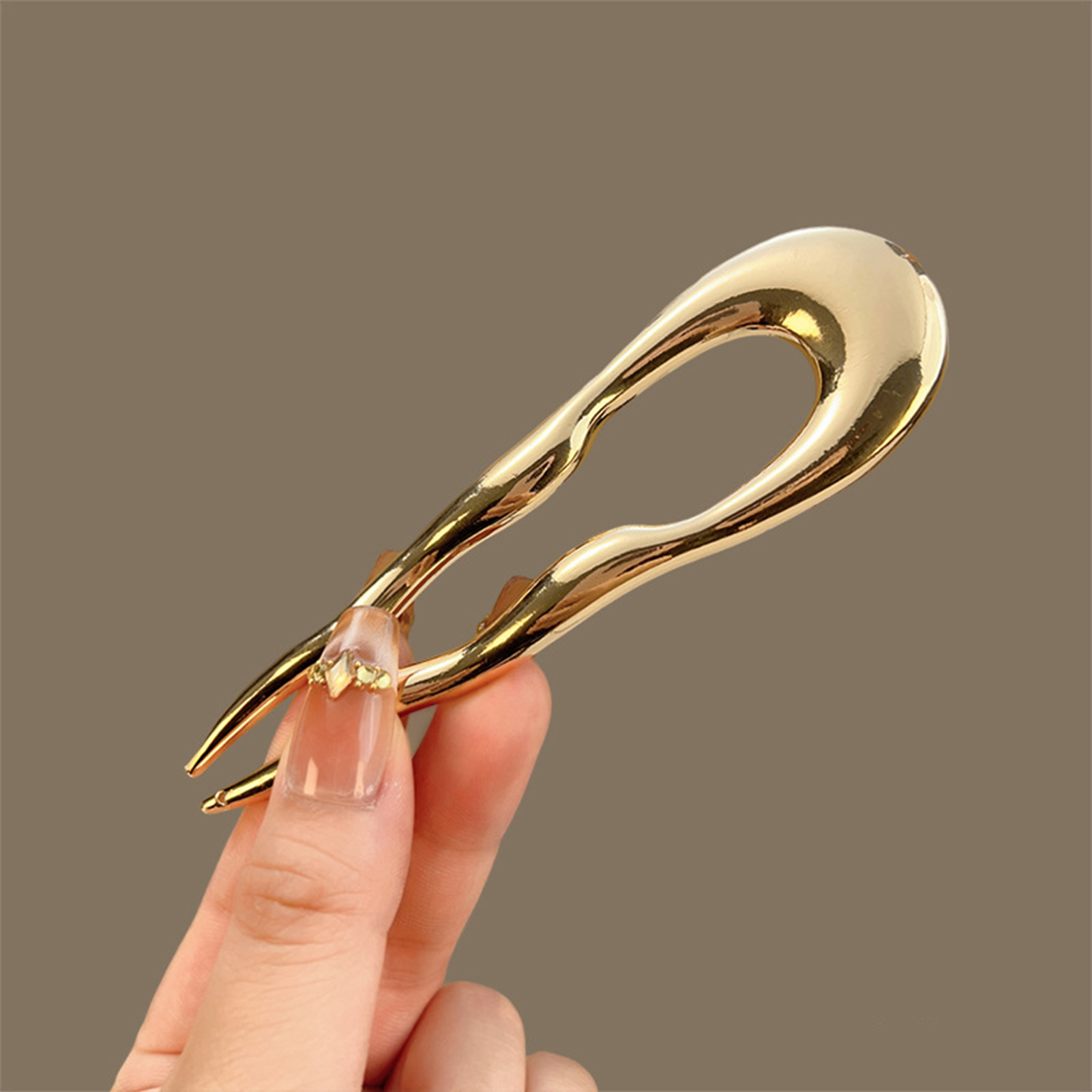 Simple Metal Alloy Hairpins U- - Women Fashion Hair Style review and price