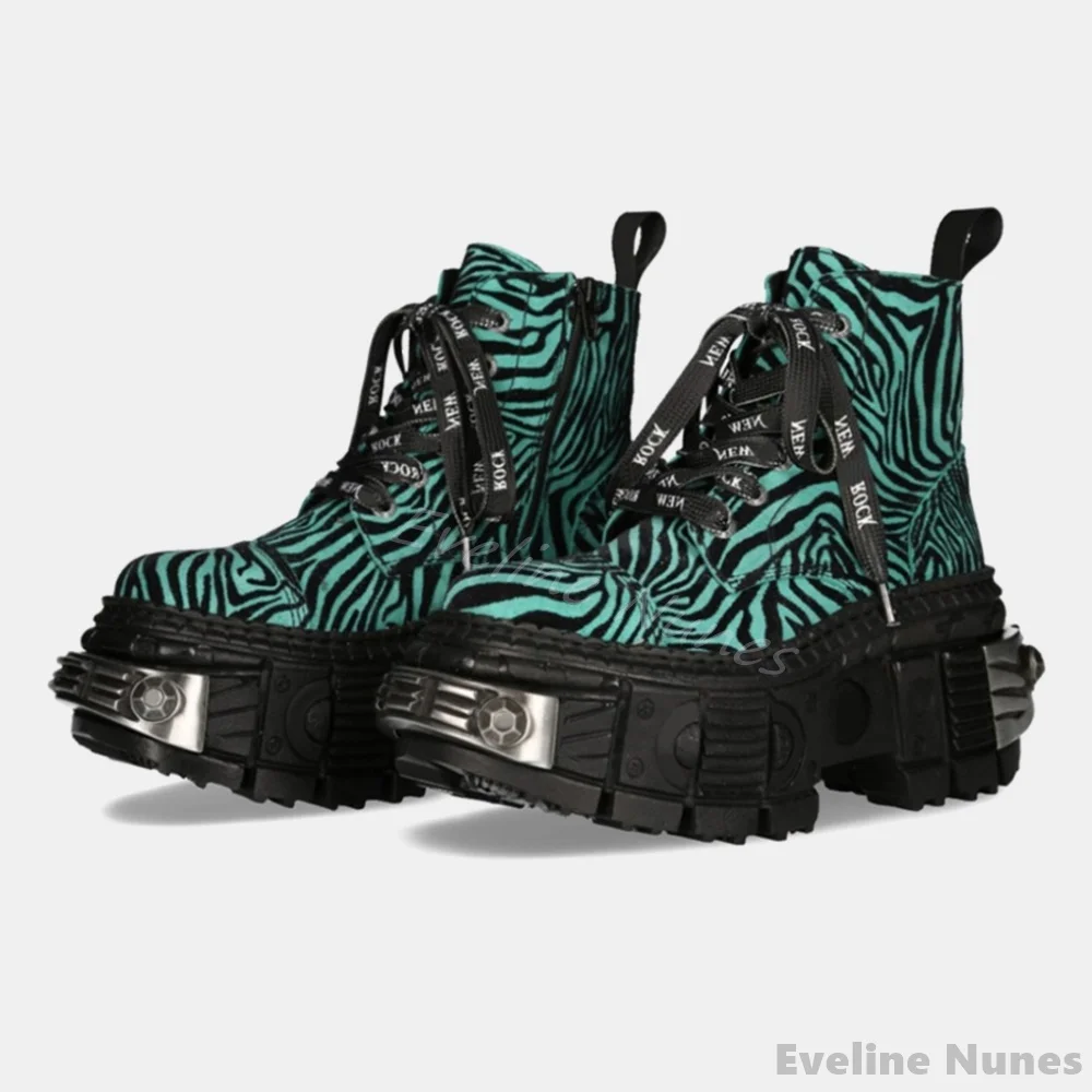 Retro Contrast Color Leopard P - Women'S Fashion Leather Boots review and price