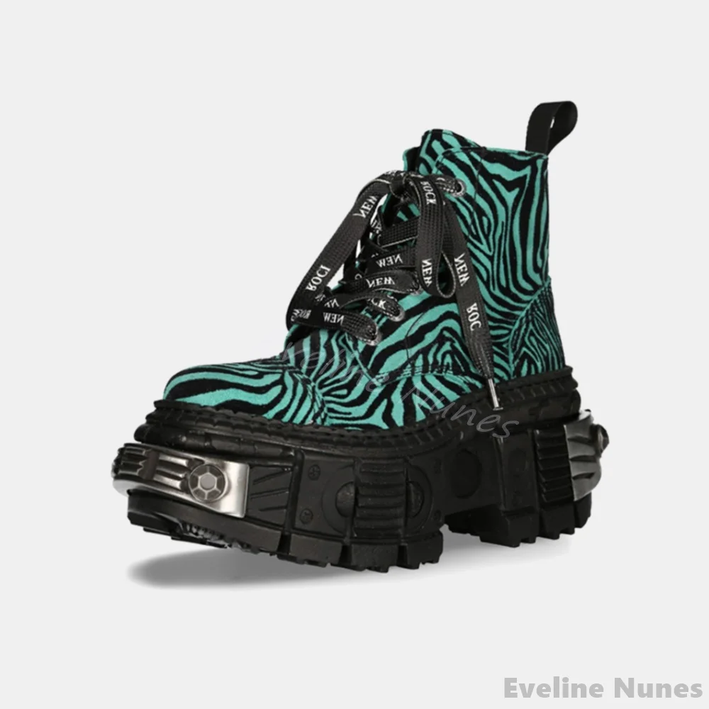 Retro Contrast Color Leopard P - Women'S Fashion Leather Boots review and price