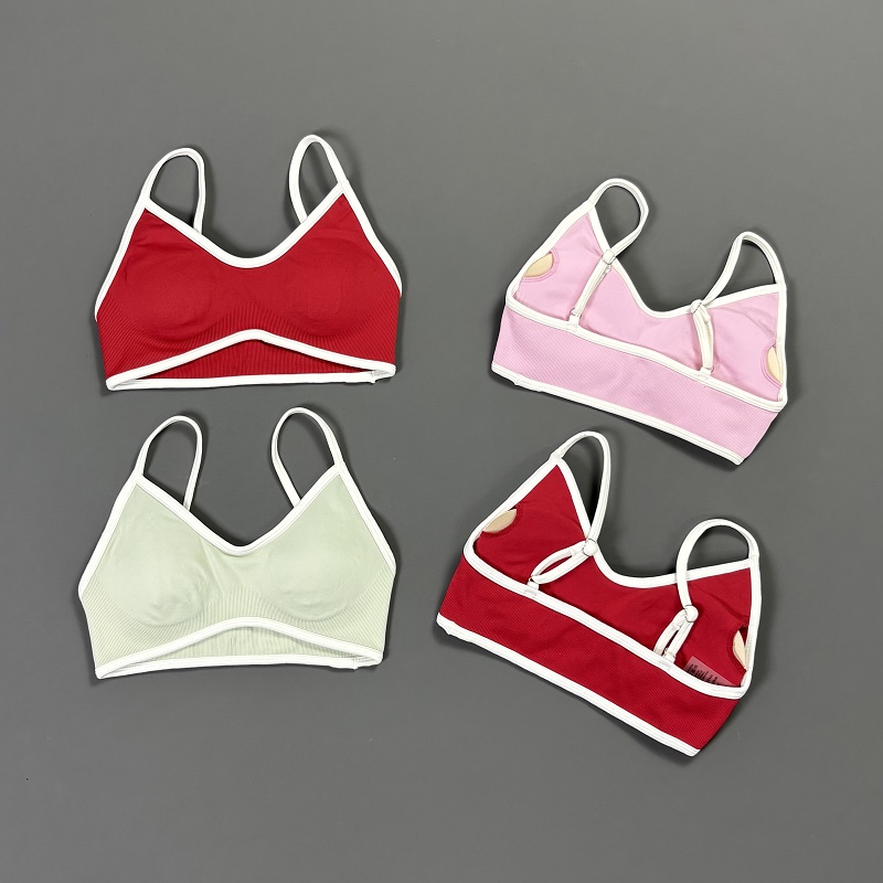 Women Contrastline Yoga Bra V  - Bra Top Seamless review and price