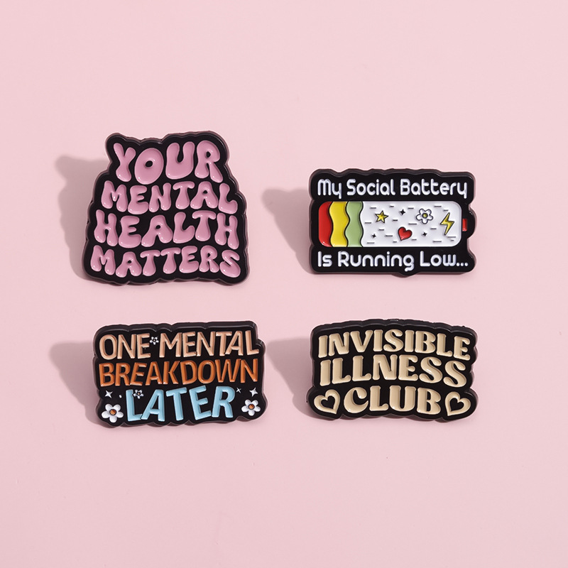 Cartoon Letter Metal Brooch Ra - Women Fashion History review and price