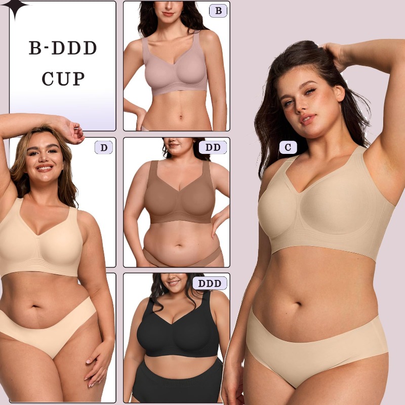 Plus Size Wireless Jelly Bra W - Bra Top Seamless review and price