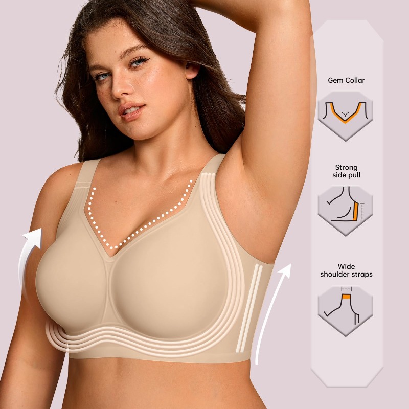 Plus Size Wireless Jelly Bra W - Bra Top Seamless review and price