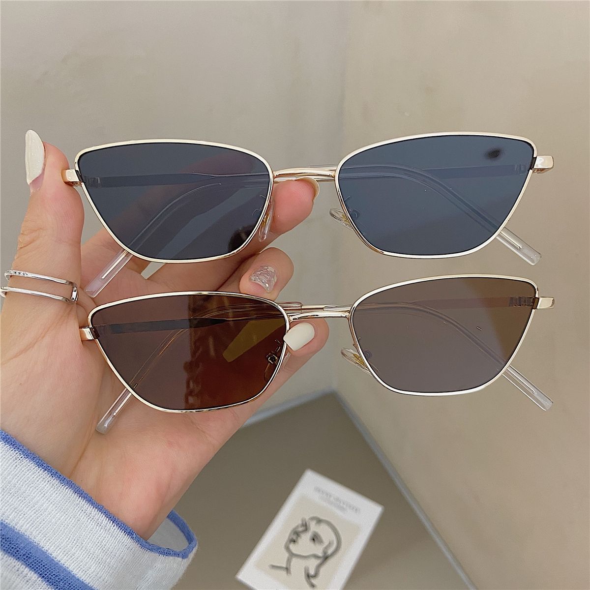 Fashionable Rhombus-Shaped Met - Women Fashion Glasses review and price