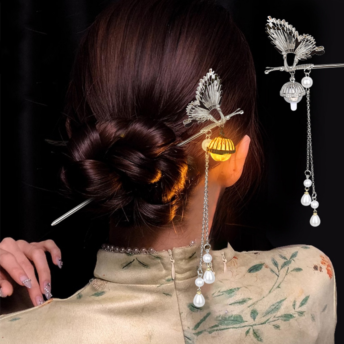Luminous Flower Hairpin For Wo - Women Fashion Hair Style review and price