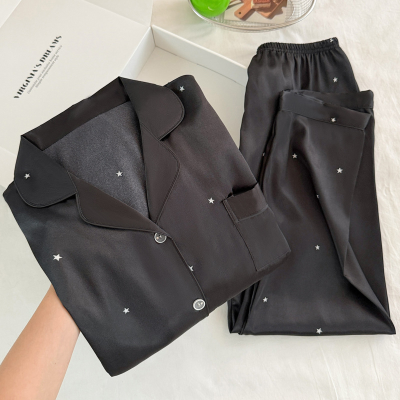 Fashionable Simple Star Black  - Women'S Fashion Pajamas review and price