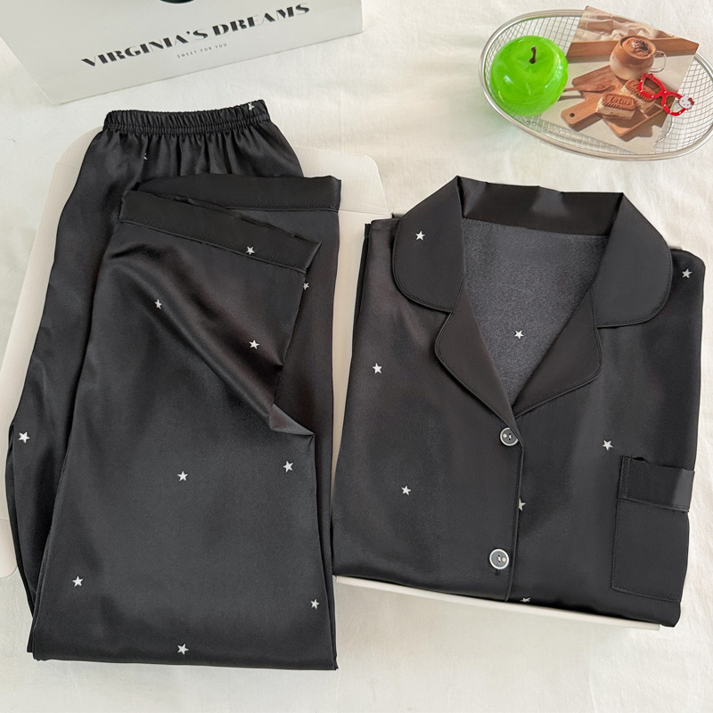 Fashionable Simple Star Black  - Women'S Fashion Pajamas review and price