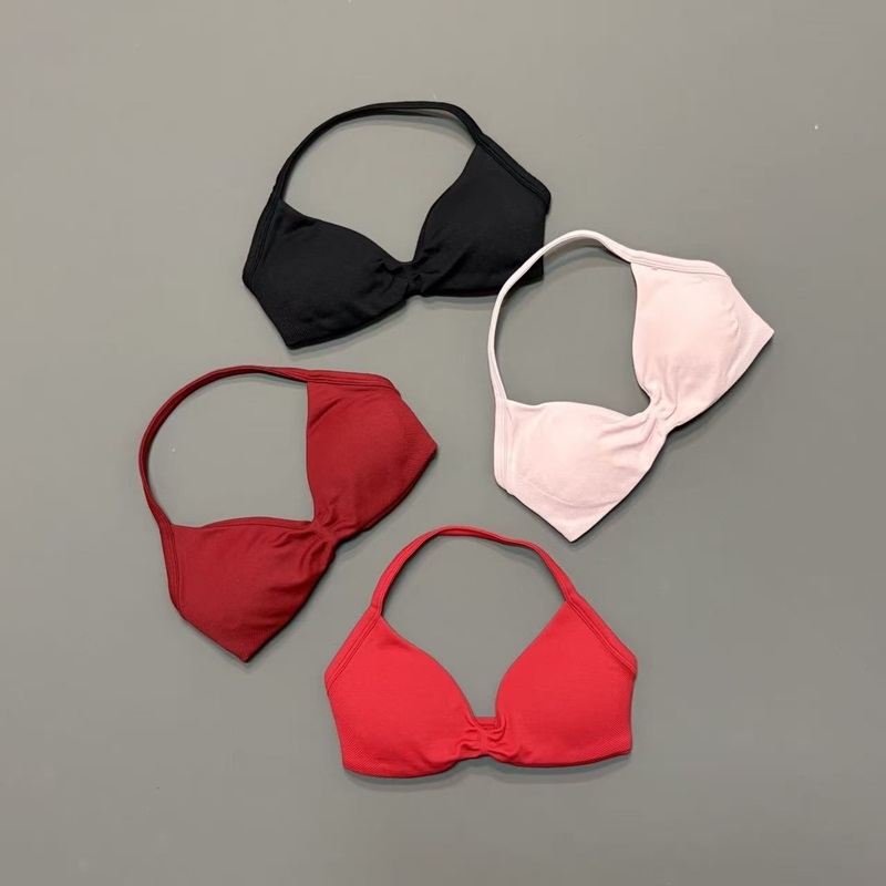 Women Halter Sports Bra V-Neck - Bra Top Seamless review and price
