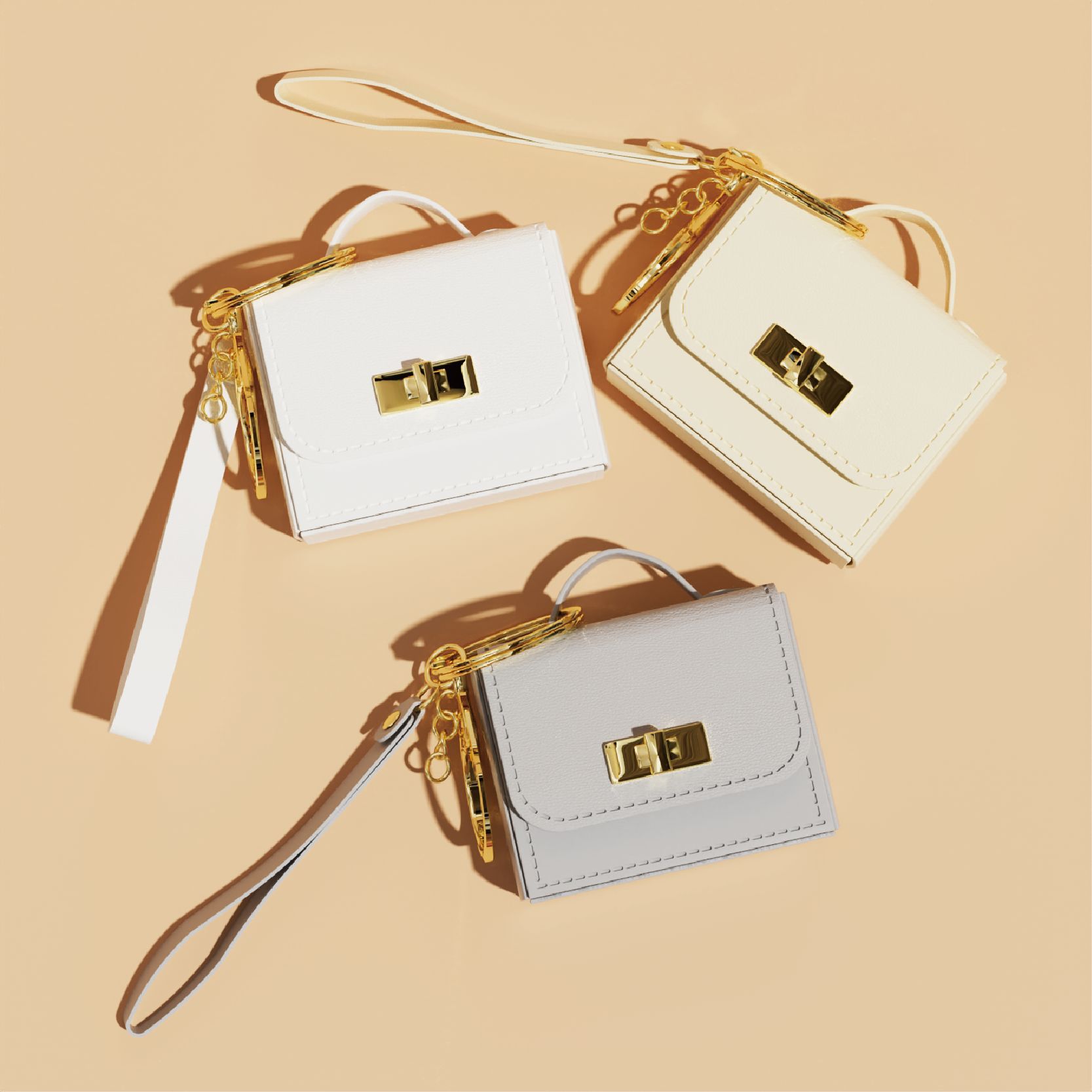 Mini Key Chain Pouch Leather H - Women'S Ysl Fashion review and price