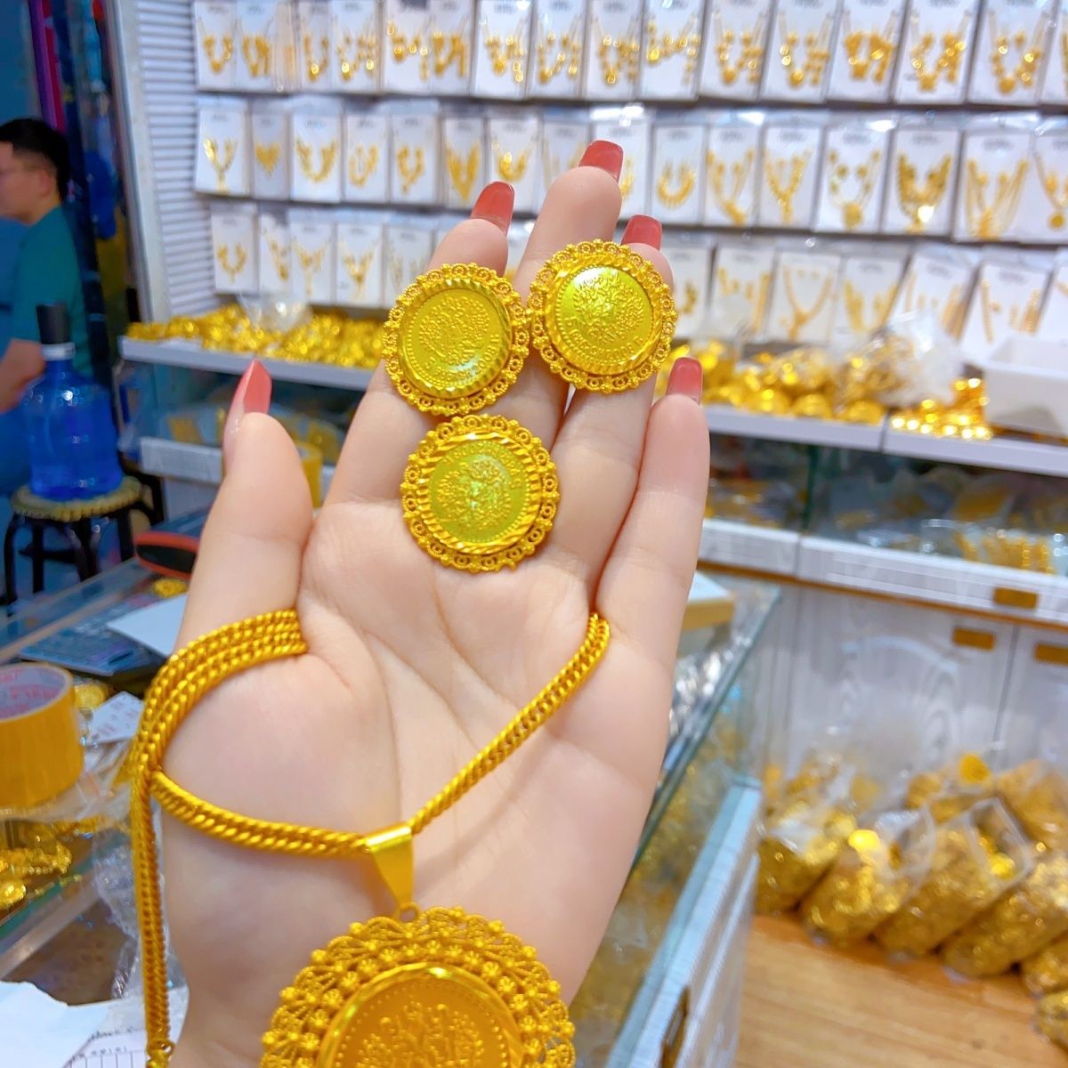New 24K Gold Plated Dubai Jewe - Women'S Fashion Rings Gold review and price