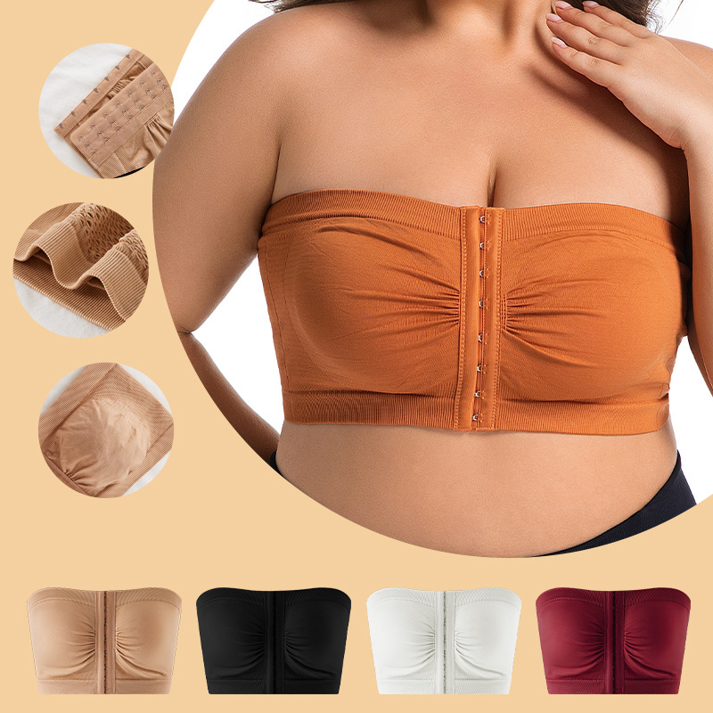 Women's Plus Size Strapless Fr - Bra Top Seamless review and price