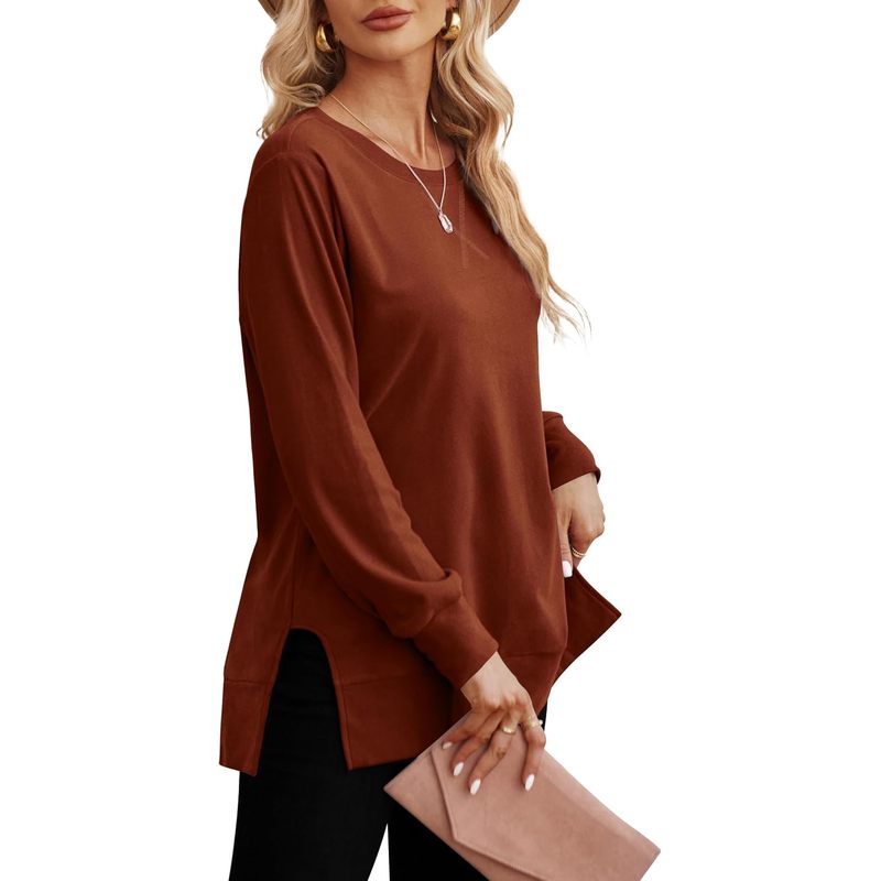 Sweatshirt women Side Split Fa - Women Fashion Open Now review and price