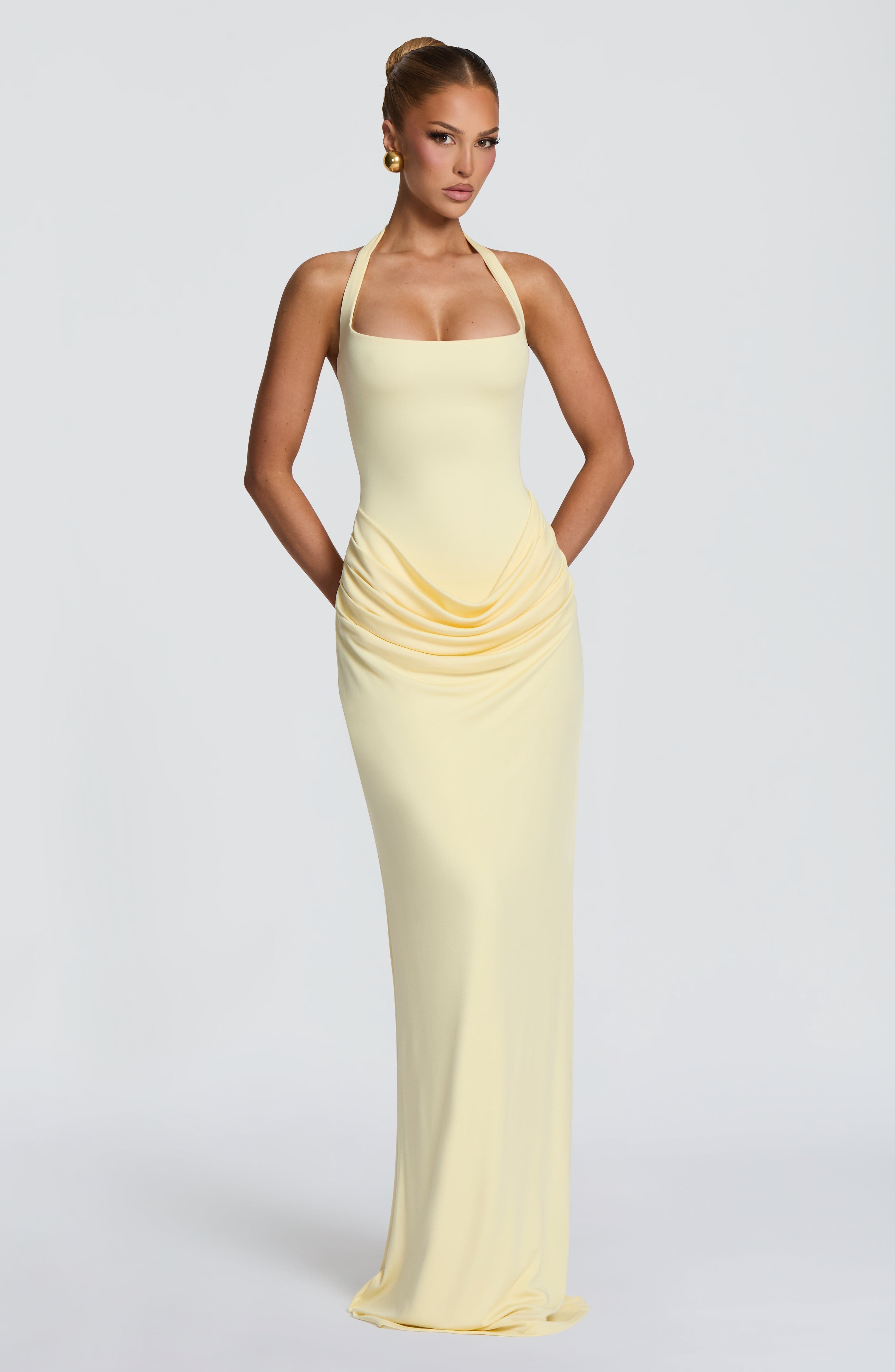 Halter Square Neck Maxi Dress  - Bodycon Dress Women review and price