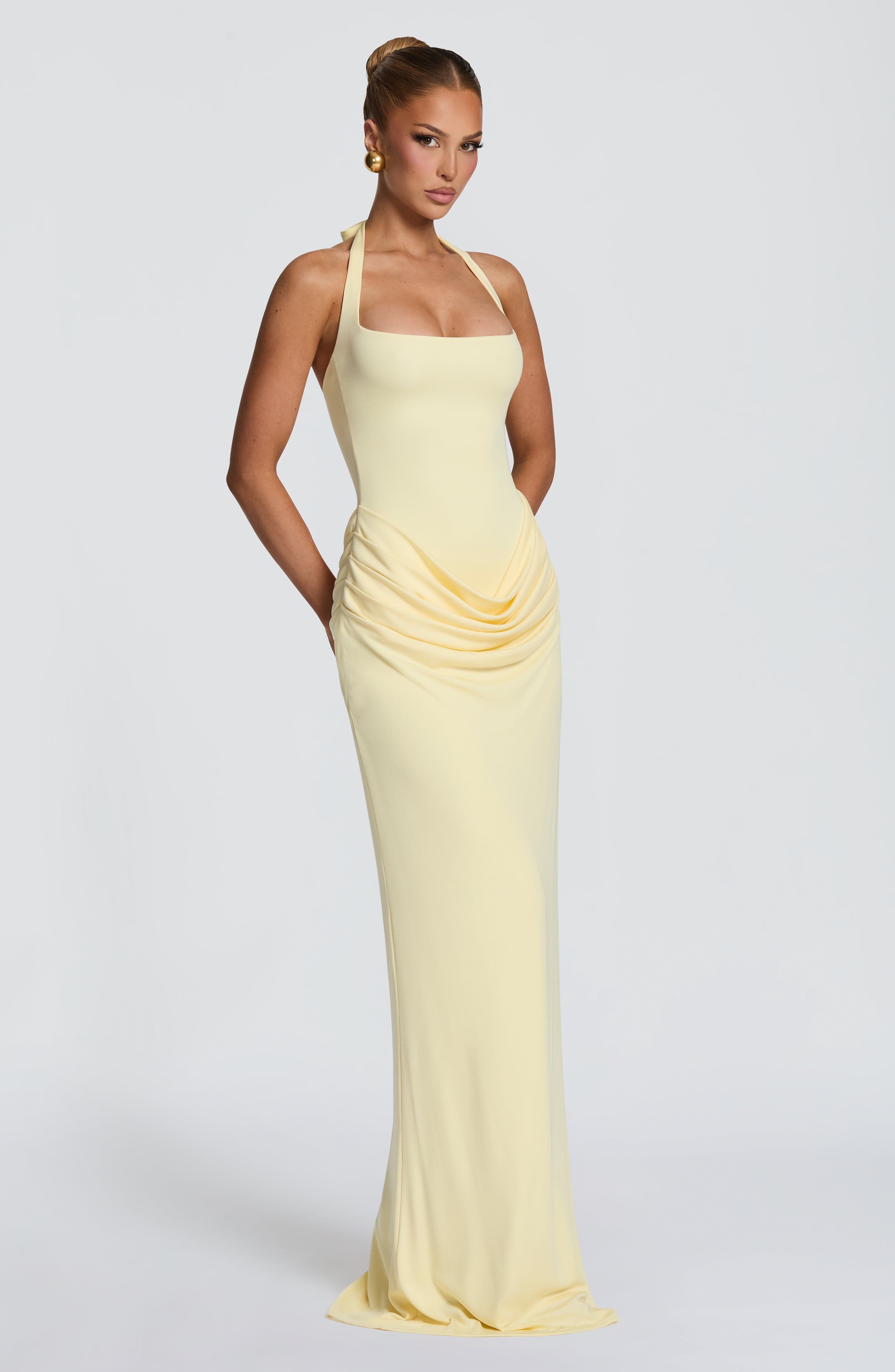 Halter Square Neck Maxi Dress  - Bodycon Dress Women review and price