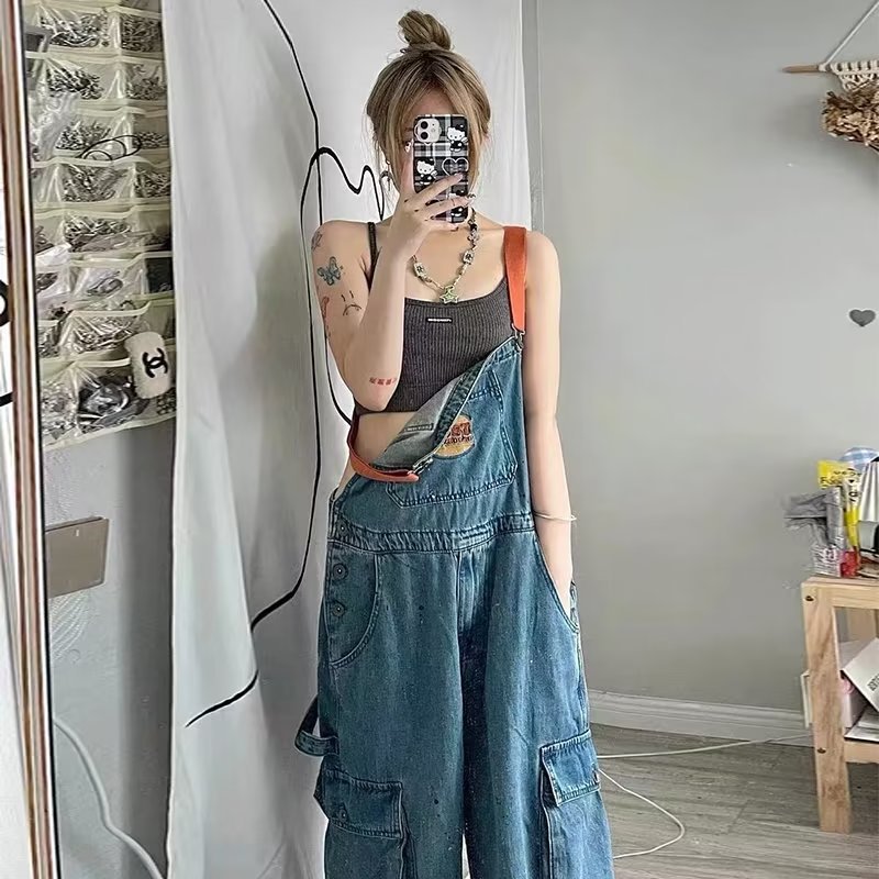 Retro Denim Loose Women Slim S - Women'S Fashion Trousers review and price