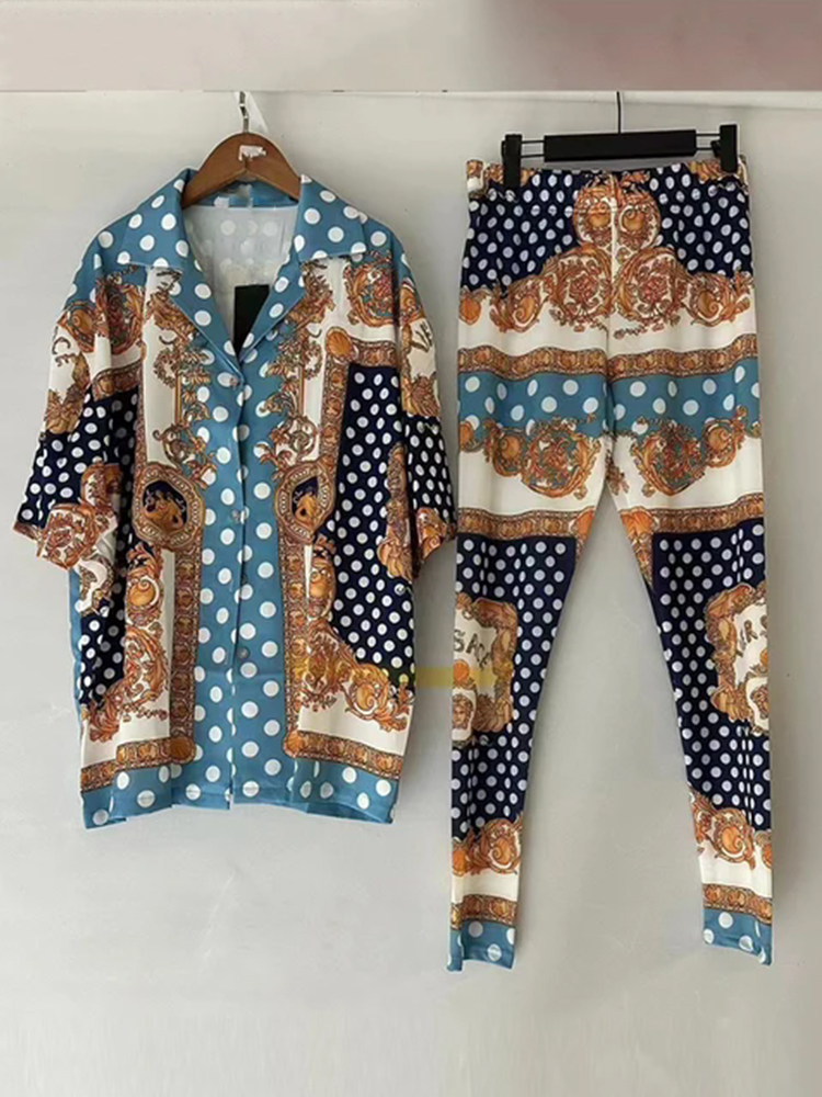 Designer retro geometric print - Women'S Fashion Pajamas review and price