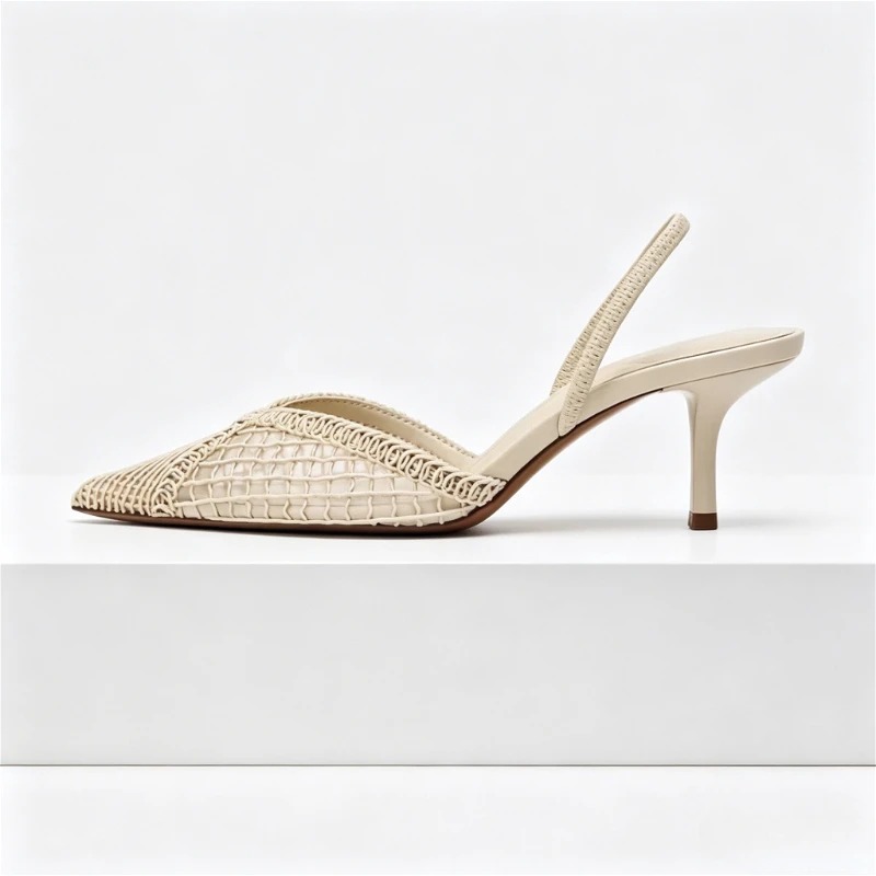 Mesh Woven Heeled Sandals Wome - Women'S Fashion Brand Shoes review and price
