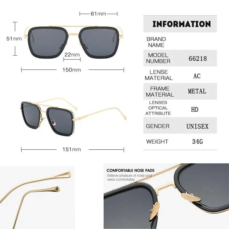 Steam Punk Tony Stark Sunglass - Women Fashion Glasses review and price